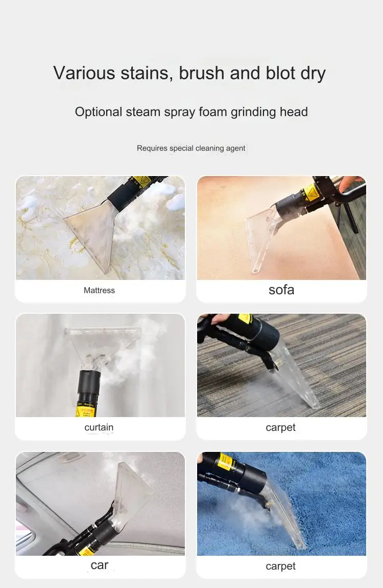 EB-10S Professional Steam Cleaner Steam Extractor Portable Hot Water Heater For Clean Car Sofa Bed Wash Carpet Cleaning Machine