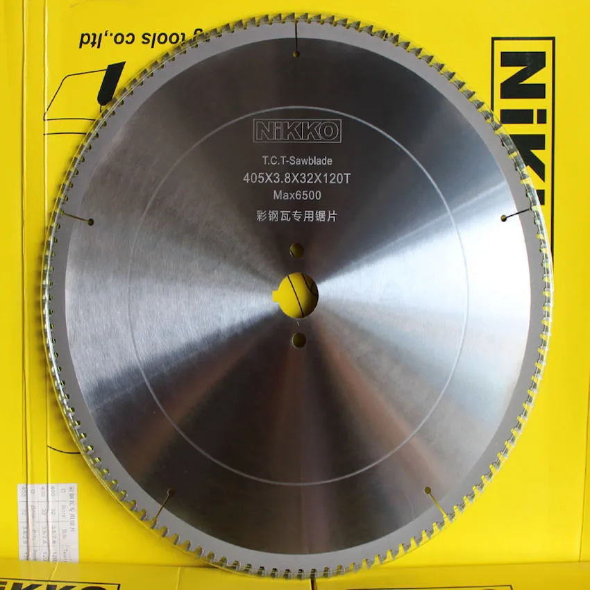 

Cost Sale of Industrial Quality 355/405/450*32*120T TCT Saw Blade for Color Steel Tile, Rock Wool Sandwich&Composite Board