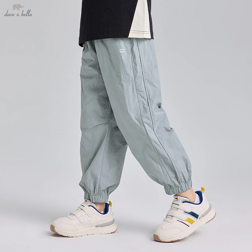 Dave Bella Children's Summer Quick-dry Pants Boys Girls 7-13Years Spring Cool Pants Casual Loose Outdoor Trousers DK2261462