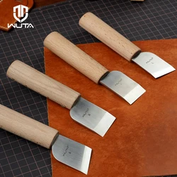 WUTA Professional Leather Craft Cutting Knife DIY Craft Knife Sharping Skiving Tool High Speed Steel Blade Right/Left Handed