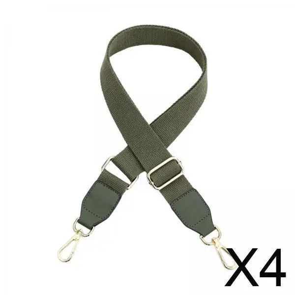 

4x Wide Shoulder Strap Purse Strap Adjustable Replacement Belt for Handbag Green