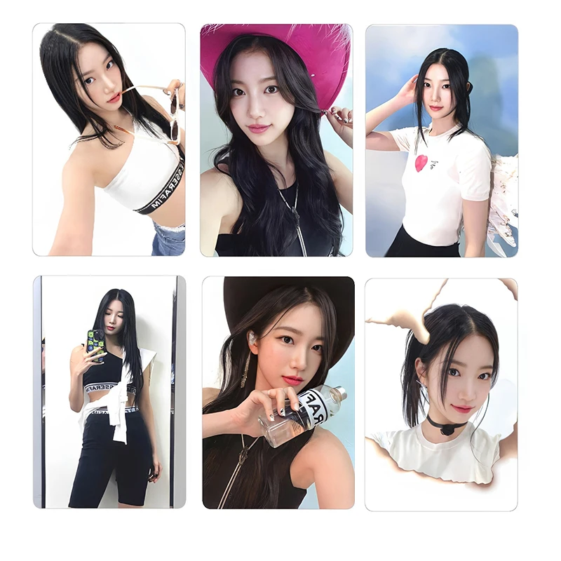 Korean Girl Group\'s New Album Unforgettable Collection of Small Cards SAKURA KIM CHAEWON KAZUHA Peripheral Small Cards