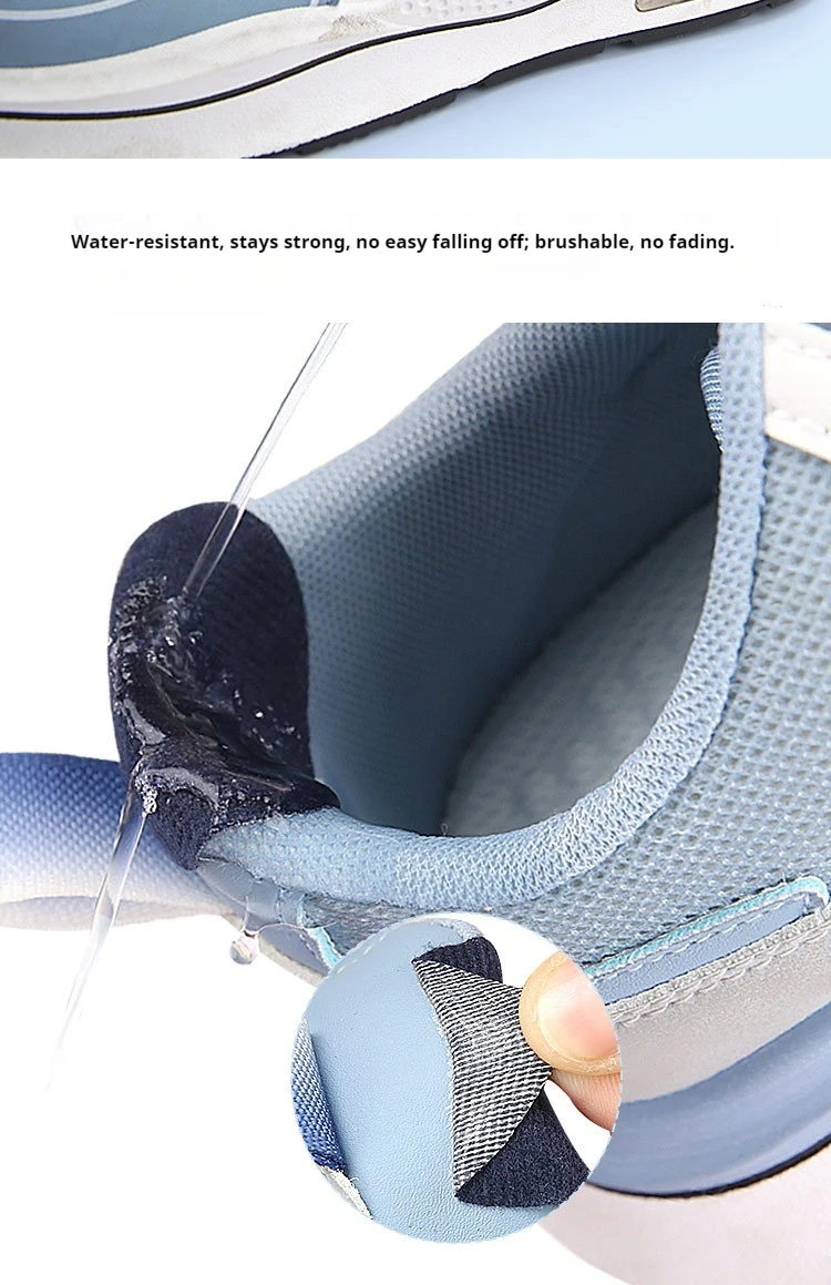 Mesh-Sportschuh-Obermaterial-Reparaturflicken, Reparaturprodukt für beschädigte Ferseneinlagen, selbstklebende Rückseite, 6 Stück/18 Stück – Detail 8