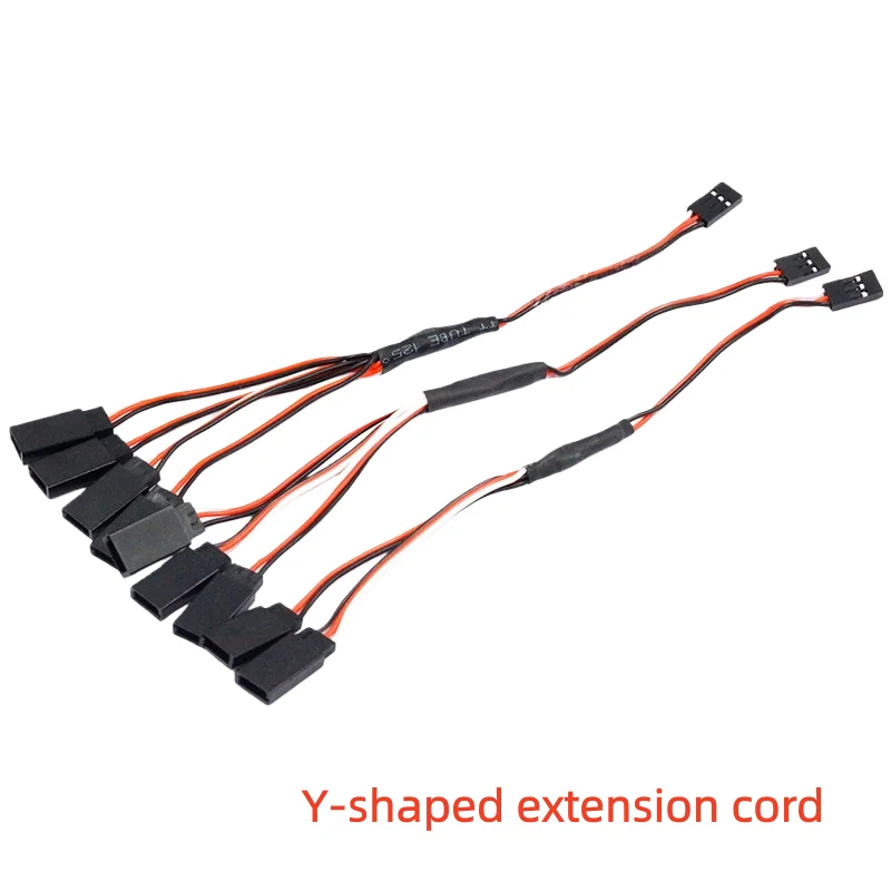 1-10pcs For Model vehicle vessel airplane servo motor Y Type extension cable line 3pin one male to two female Connector 1-3 1-4