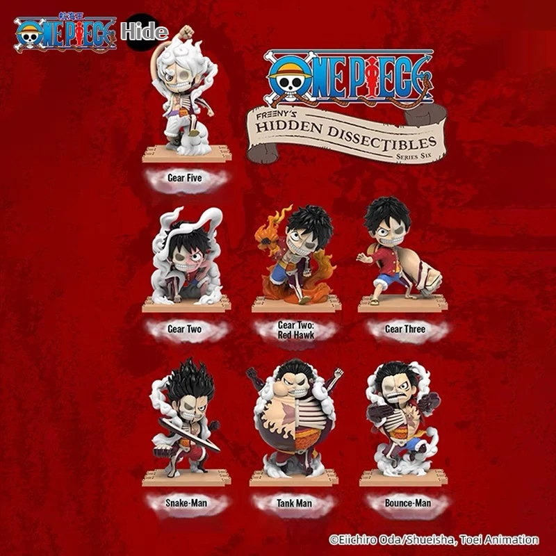 12cm Bandai One Piece Mystery Box Luffy Hidden Dissectiples Series 6 Pvc Blind Box Full Gear Luffy Desktop Decoration figurines