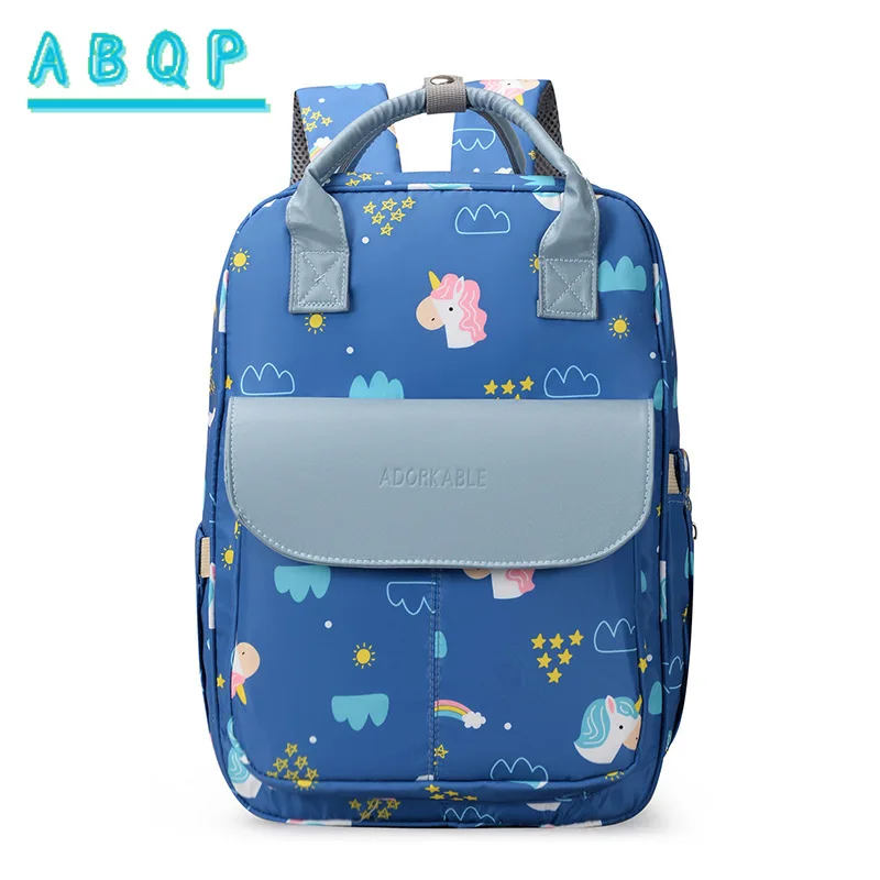 New Diaper Bag Backpack Large Capacity Fashion Baby Diaper Bag Backpack Cartoon Multifunctional Baby Products Storage Backpack