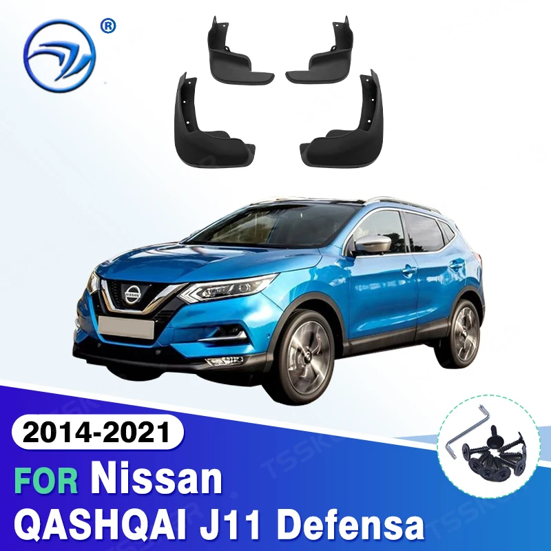 For Nissan QASHQAI J11 Defensa 2014 - 2021 2015 2016 2017 Car Mudflaps Mud Flaps Splash Guards Mudguards Flap Fender Accessories