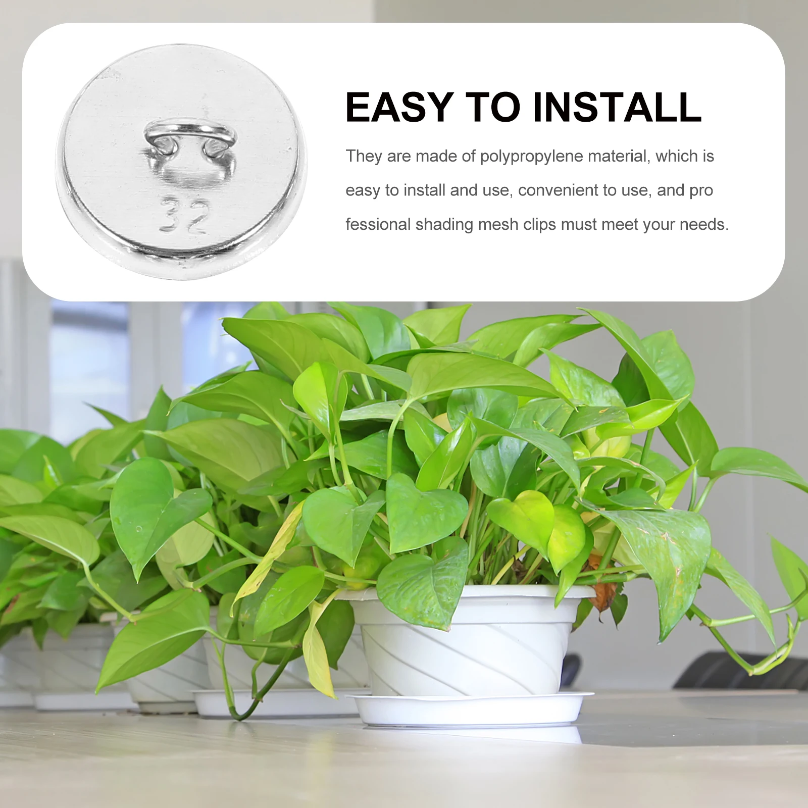 

50pcs Plant Anchors Tool Climbing Plants Vines Support Sturdy Aluminum Potted Decor Shovel Garden Accessories