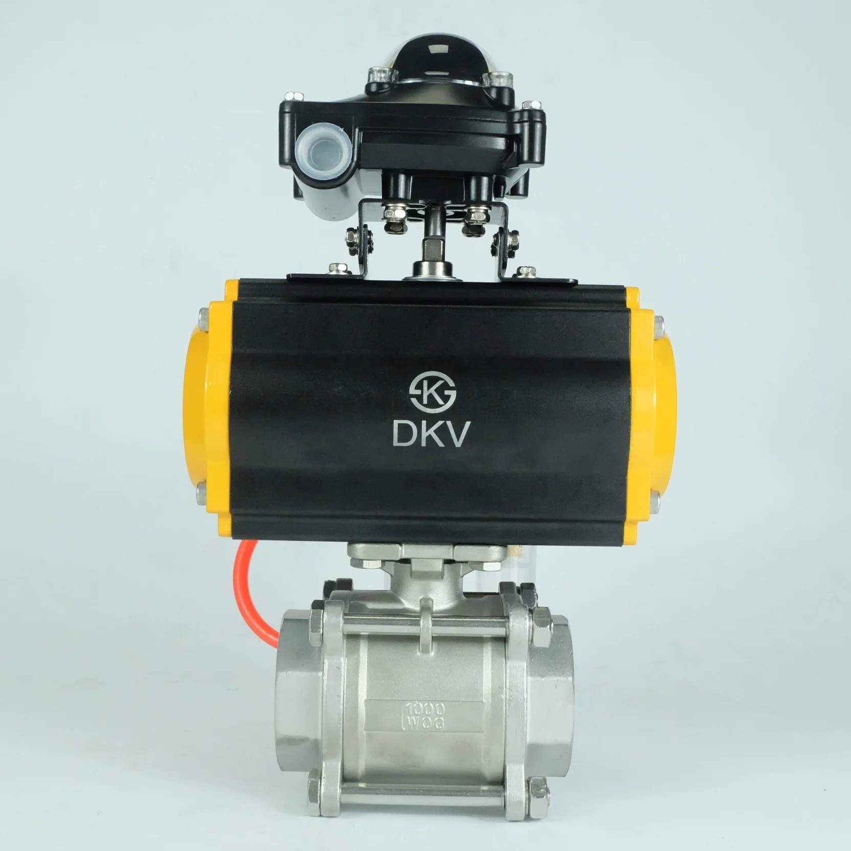 Stainless Steel 304 3PC Pneumatic Actuator Threaded Ball Valve with Solenoid Valve Limited Switch Box Positioner FRL