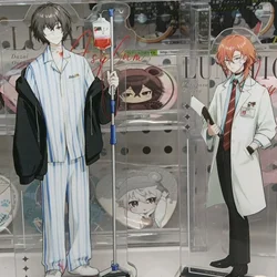 Dazai Osamu Figure Nakahara Chuuya Standee Bungo SD Anime Goods Hospital Series Acrylic Stand Display Desk Decor Collection Gift