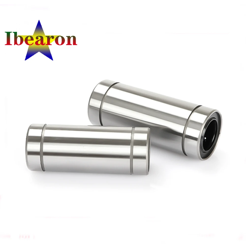 1PCS LM10LUU LM12LUU Double Type Linear Motion Ball Bearing Seals On Both Side High Precision And Rigidity Resin Retainer