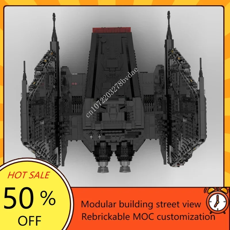 6943PCS Upsilon Starfighter Space War ทหาร MOC SpaceShip Battle รุ่นที่กําหนดเองปริศนาสถาปัตยกรรมการศึกษาของเล่นของขวัญ