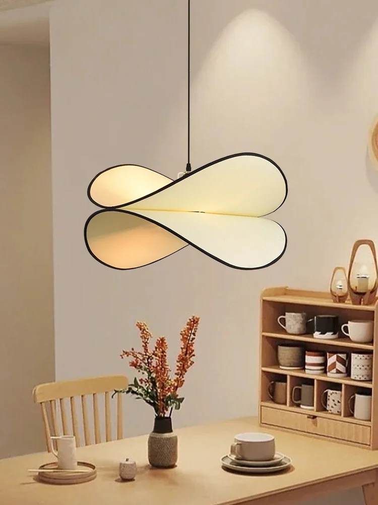 Nordic Wabi Sabi โคมไฟแขวนที่ห้อยไฟ LED, ห้องรับแขกห้องนอนมันวาวตกแต่งโคมระย้าร้านอาหารบ้าน