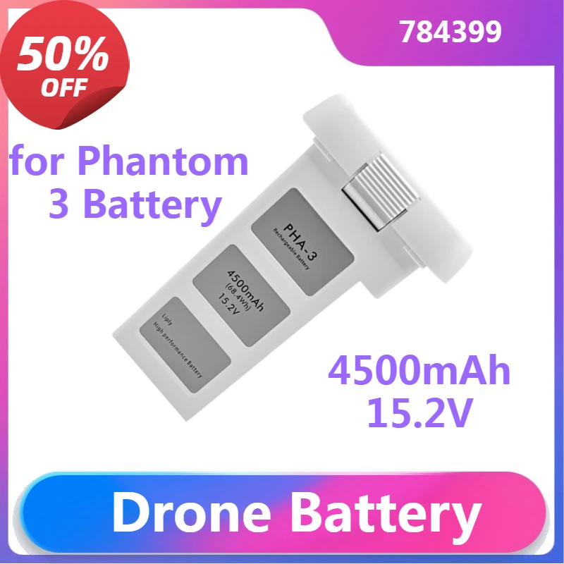 

784399 for Phantom 3 Battery Compatible Phantom 3 Pro Series Drone Intelligent Flight Battery 4500mAh 15.2V