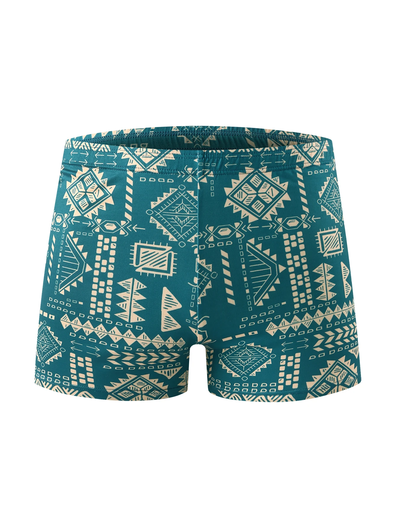 3-piece set - Men's casual underwear with full-body printed pattern; boxer shorts