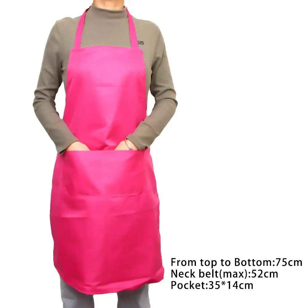 Convenient Colorful For Cooking Baking Oilproof Restaurant Anti-oil Burp Cloths Bib Aprons Kitchen Accessories