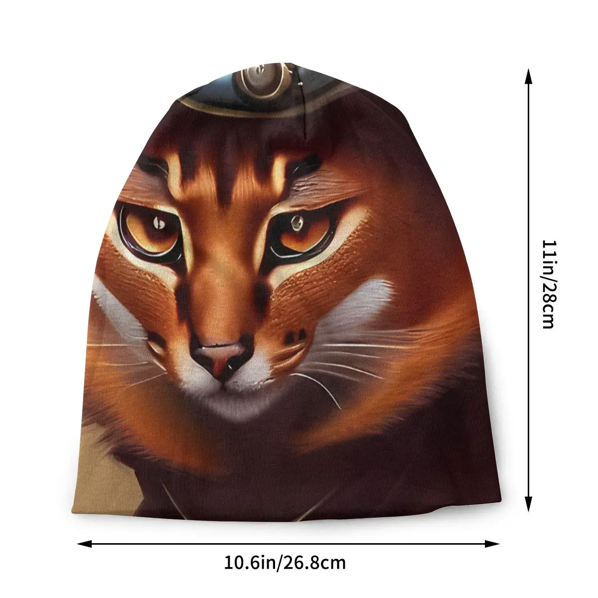 Big Floppa Cat Animal Skullies Beanies Caps Steampunk Caracal Thin Hat Autumn Spring Bonnet Hats Men Women's Street Ski Cap