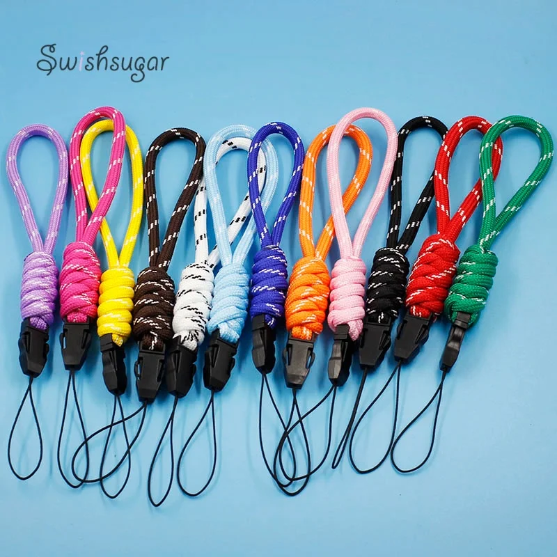 

Colorful Landyard With Buckle Useful Keychain String Rope For Bag Charm Pendant Jewelry Craft Findings Hanging Cords Gift Favor