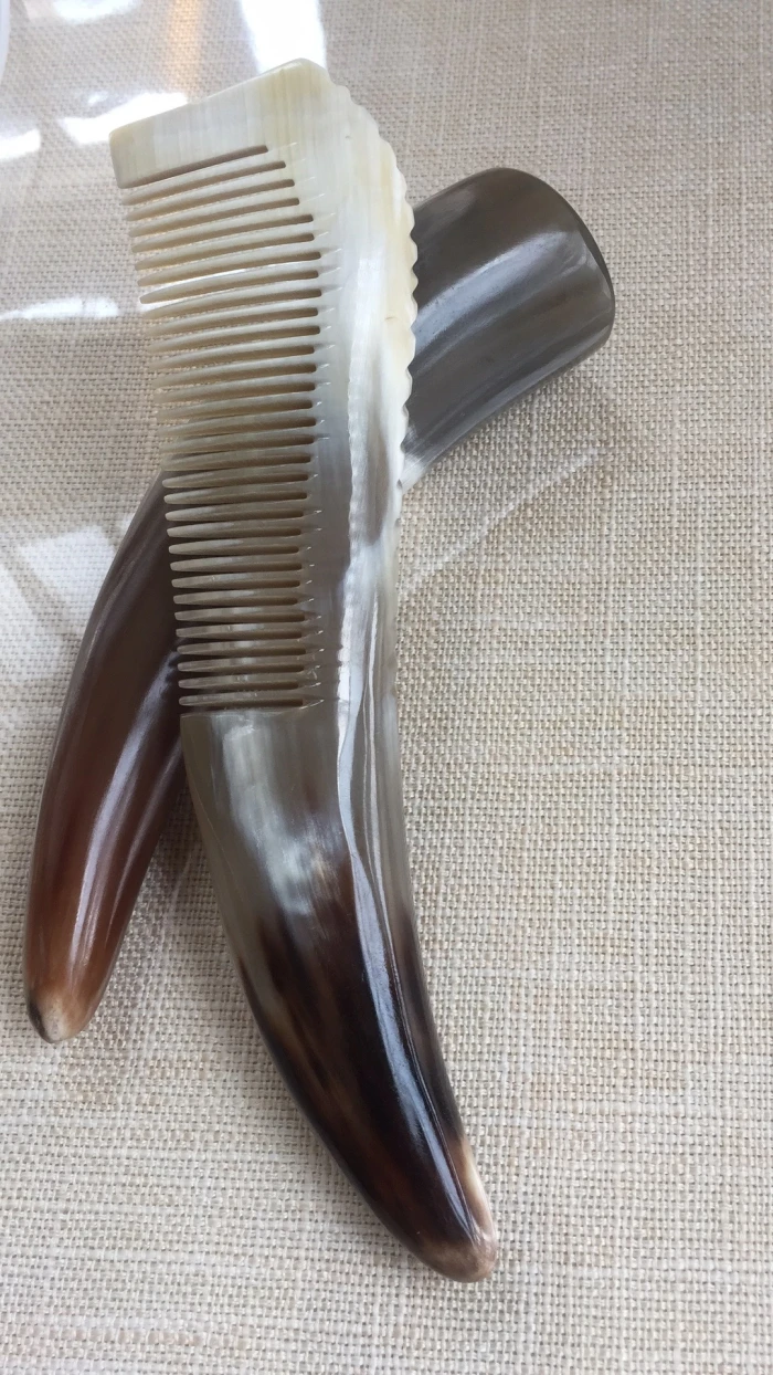 Featured Yak Horn Comb, Solid Corner Tip Making, Beauty Massage, Health Care Scrapping Plate Points, Horn Raw Materials