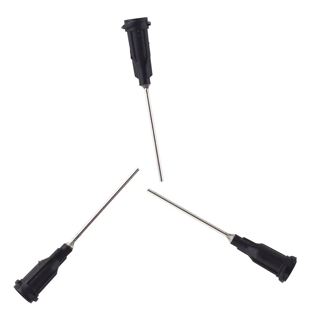 

1 Inch 19G Blackout Blunt Tips Dispensing Needles PP Luer Lock Hub 30 Pack Tubing Needles