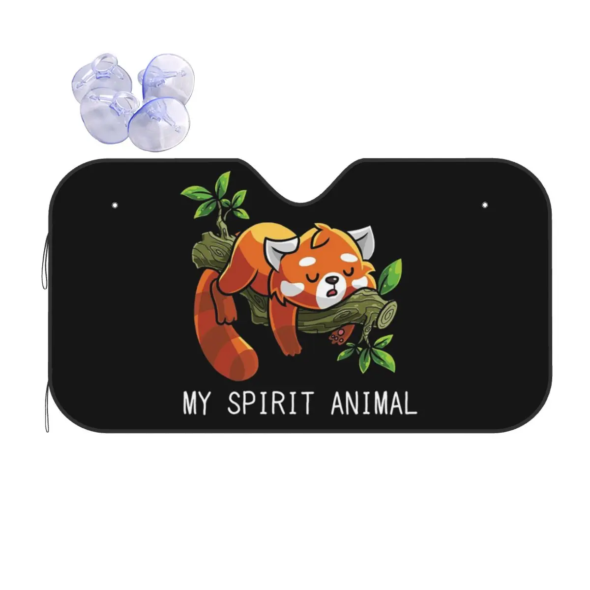 

Red Panda Spirit Animal Sunshade Windscreen Car Front Windshield Window Sun Visor Accessories Covers