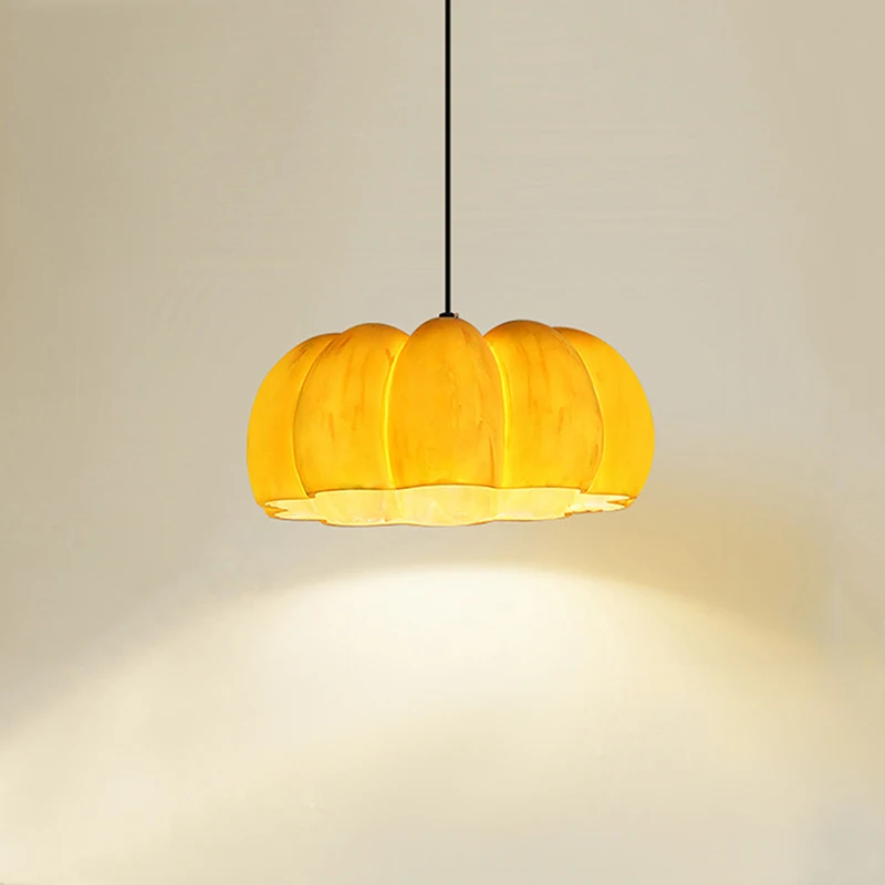 

Modern Creative Interior Home Decoration Pumpkin Lamp Wabi Sabi Minimalist Apartment Living Room Bedroom Led Pendant Lights