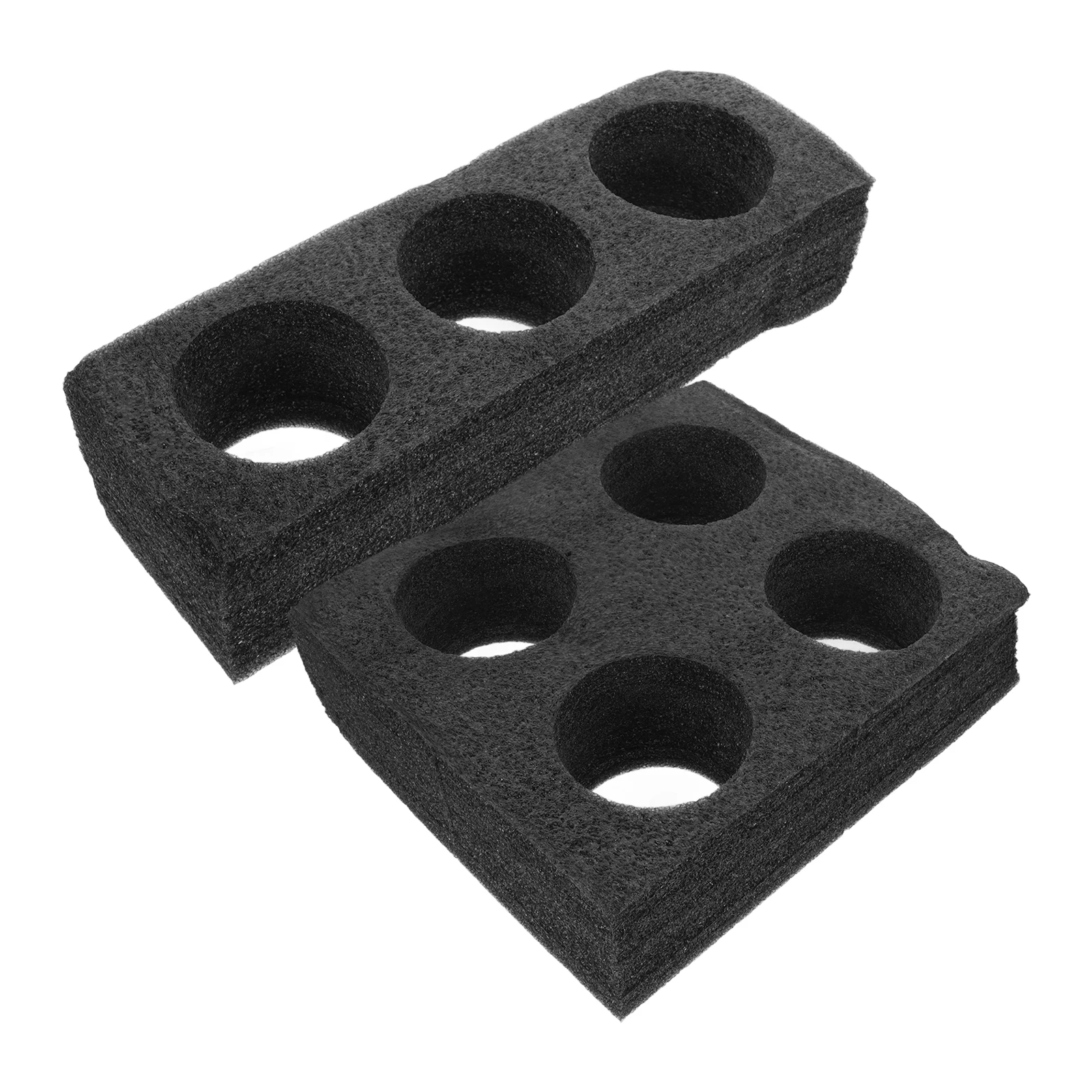 

2pcs Cup Holder Foam Coffee Carrier Tray Beverage Takeout Cup Rack Pearl Cotton Beer Mug Secure Fit Travel Camper Accessories
