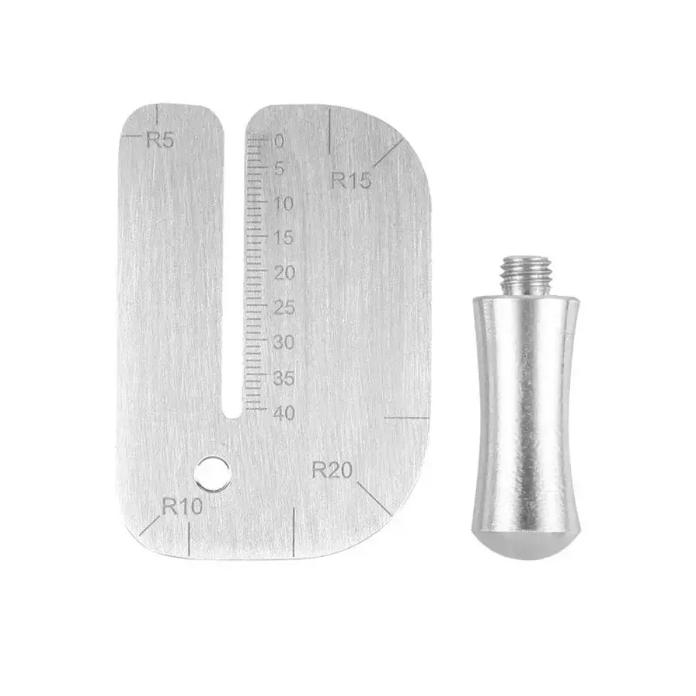 Stainless Steel Leather Stitching Punch Aid Plate Cutting Distance Ruler for Pricking Iron or Lace Chisel Leather Tools Supplies