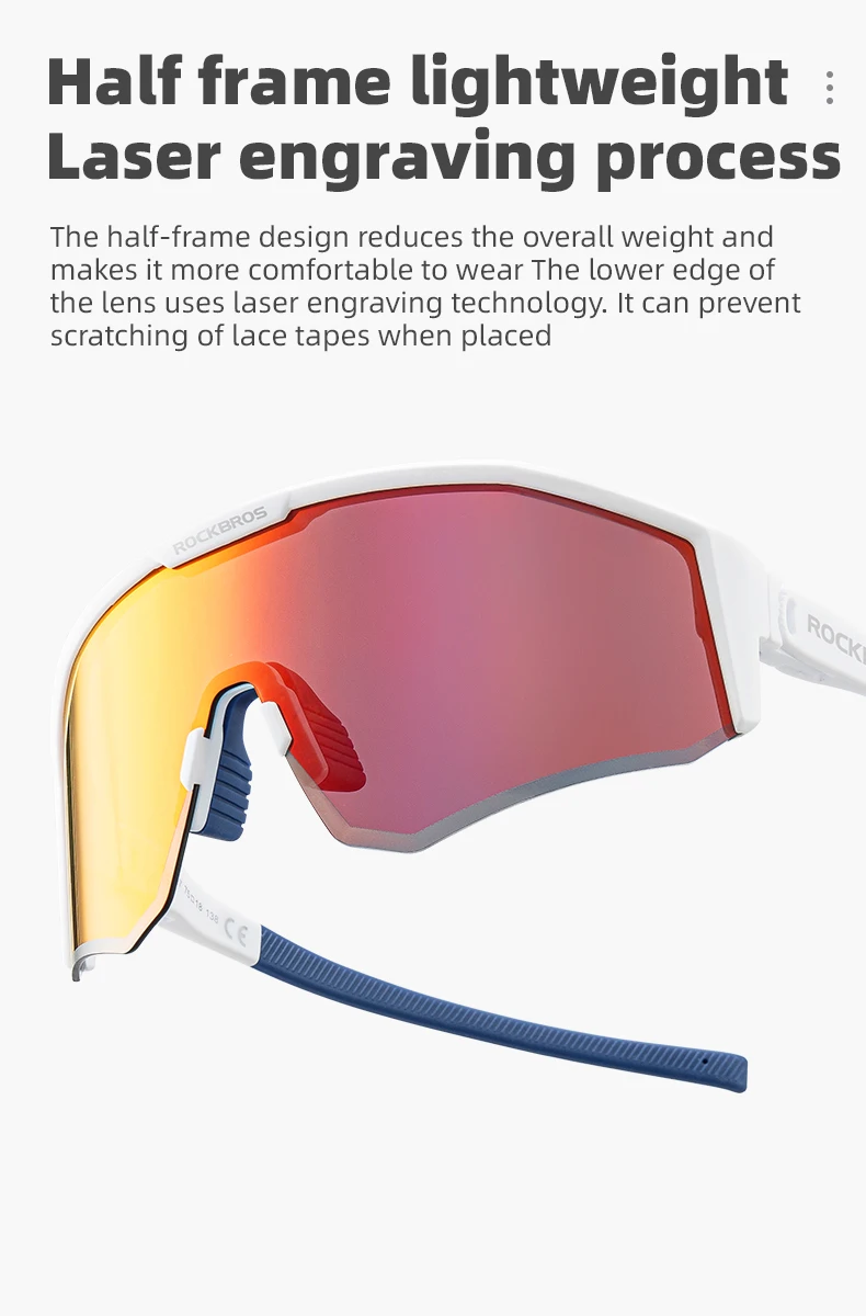 ROCKBROS Polarisierte Radfahren Gläser Männer Frauen Sonne Schützen Outdoor Sport Brillen Sonnenbrillen Laufen Reiten Fahrrad Fahrrad Brille – Detail 12