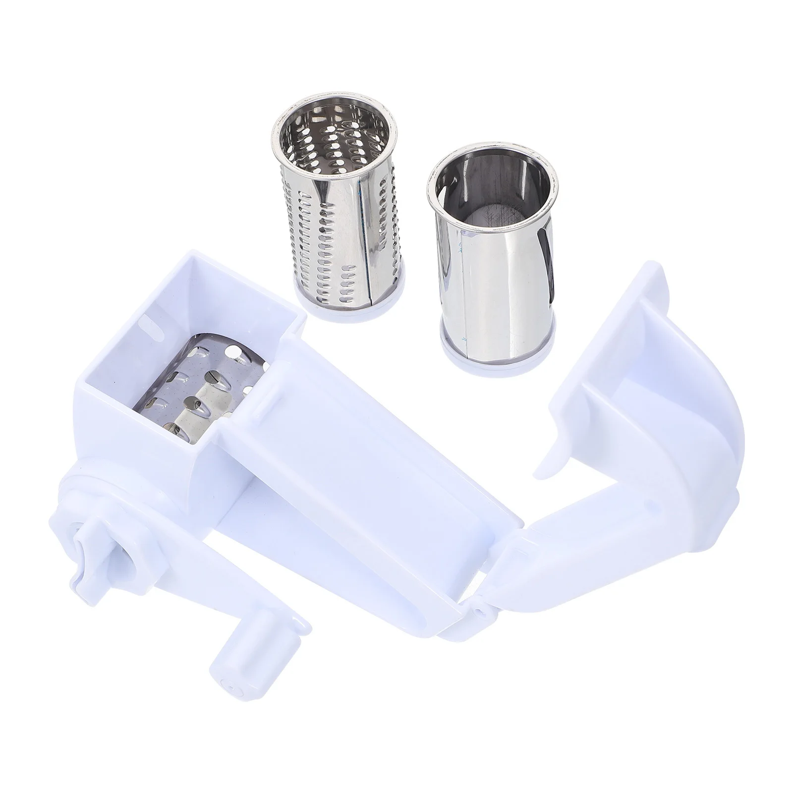 مجموعة واحدة من مبشرة الجبن المصنوعة من الفولاذ المقاوم للصدأ، أداة دوارة يدوية احترافية، مقبض PP، أداة مطبخ متعددة الأغراض سهلة التنظيف #6