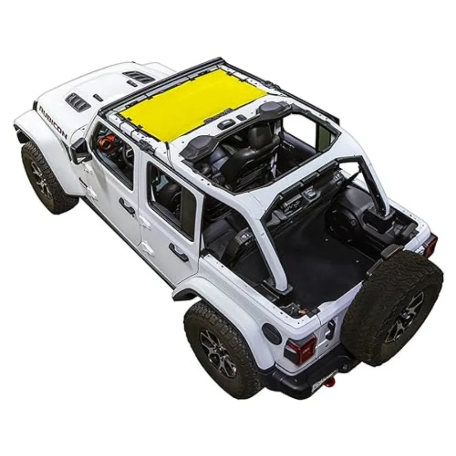 

JL 4-дверный полусолнцезащитный козырек 2018-2026 Совместим с Jeep Wrangler JL 2-дверным или JLU Rubicon Sahara Sport All Trim — подушка безопасности Sa