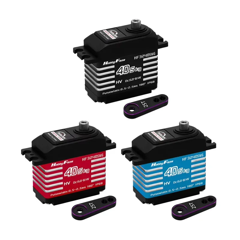 40KG HF3240SMG Metal Gear Digital Servo Brushless Motor 180 Degrees Angle Controllable Servos DIY Toys Parts for RC Car Crawler