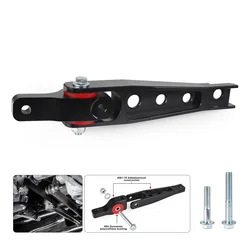Aluminum Motorsport Billet Dogbone Mount Spherical Pendulum Mount For 15+ AUDI 8V/8S Gen3 A3 TT VW Mk7 Golf/R GTi Alltrak ZJ53
