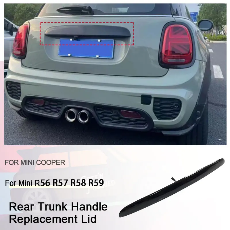 

Задняя ручка багажника автомобиля, сменная крышка, накладка на заднюю дверь для Mini Cooper R56 R57 R58 R59, крышка ручки задней двери, автомобильные аксессуары