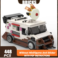 Moc Building Bricks Car Model Sweet Tooth Ice Cream Truck Technology Modular Blocks Gifts Toys For Children DIY Sets Assembly