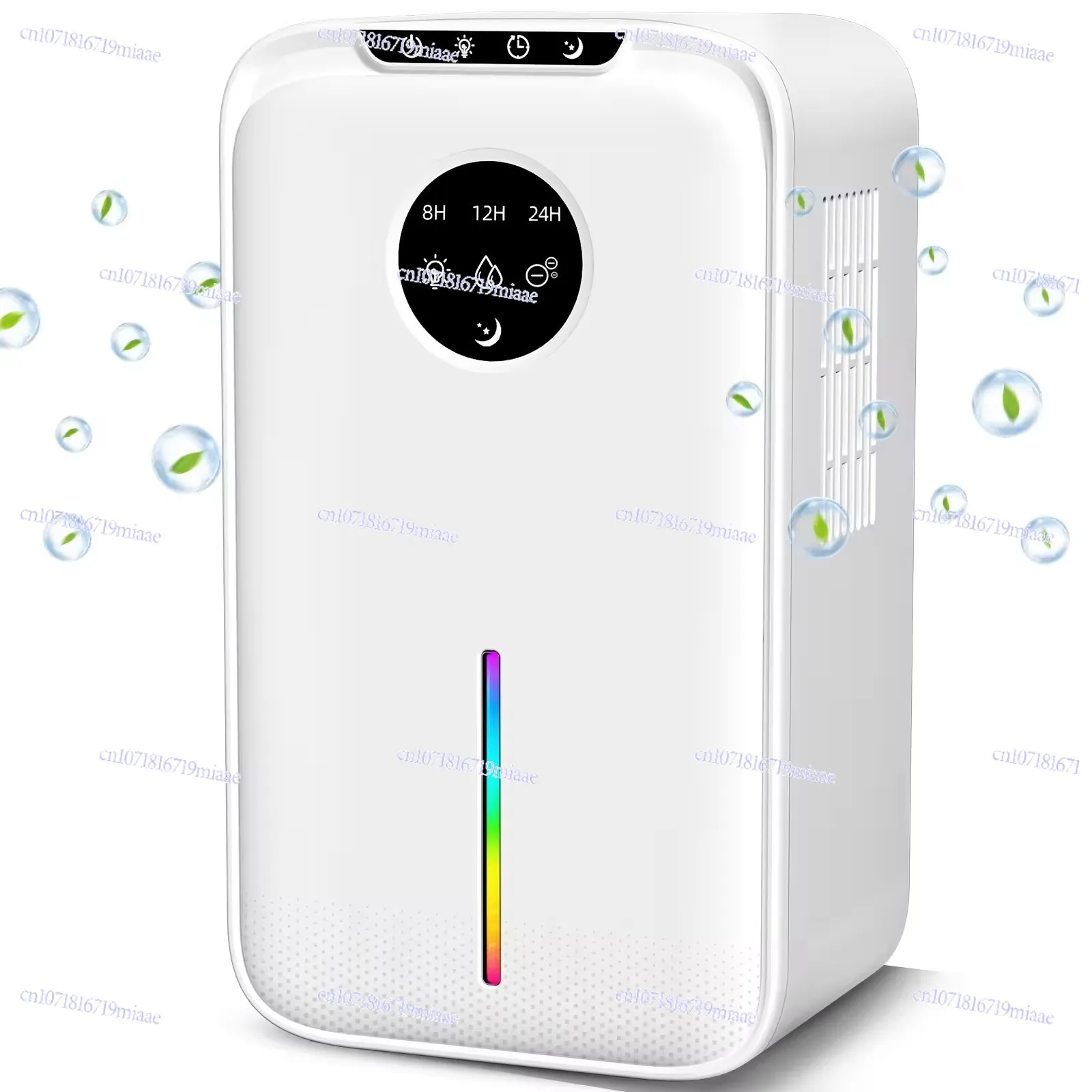 1000ML/D Dual Core Dehumidifier Household Dehumidifier Bedroom Moisture Absorption Silent Air Purification Integrated Machine