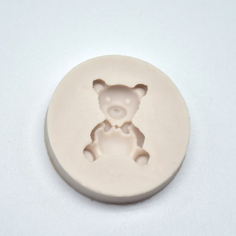 New 1PC Bear Silicone Mold Mini Fondant Mold Cake Decor Tools Chocolate Gumpaste Mold Chocolate Soap Mold Home Kitchen Supplies