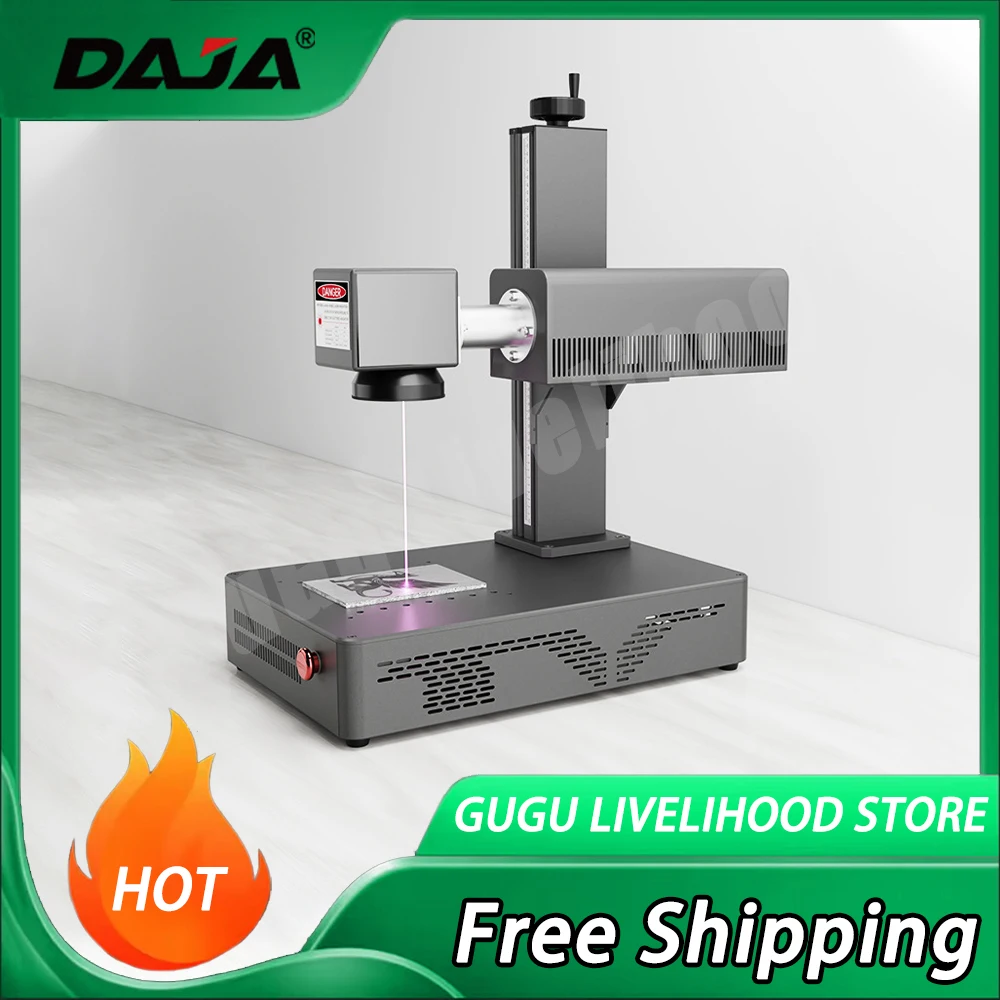 Daja A1 Ultraviolet Laser Marking Machine Portable Desktop Type A1 3w 5w Power Engraving Machine Plastic Metal Log Jade Engrave