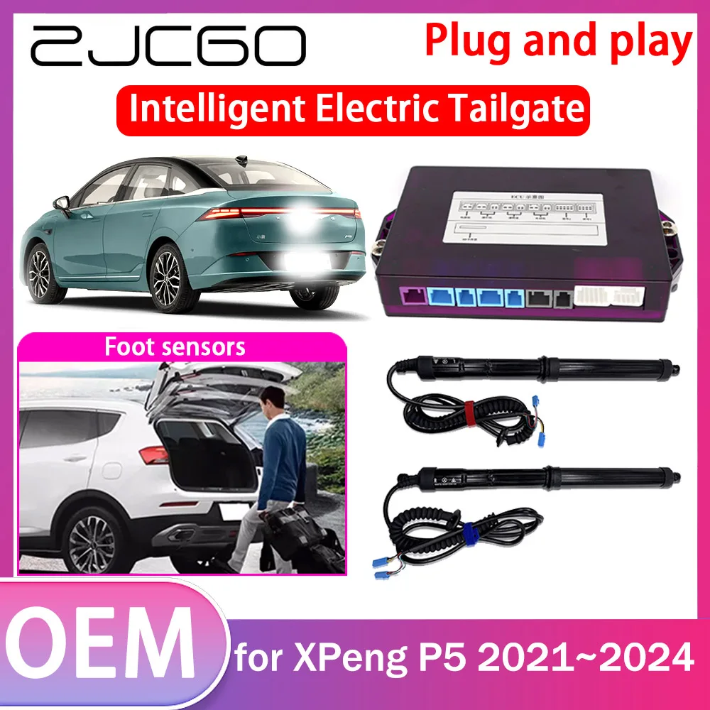 

ZJCGO Electric Tailgate Lift Drive Trunk Opening Tail Gate Lift Soft Close for XPeng P5 2021 2022 2023 2024