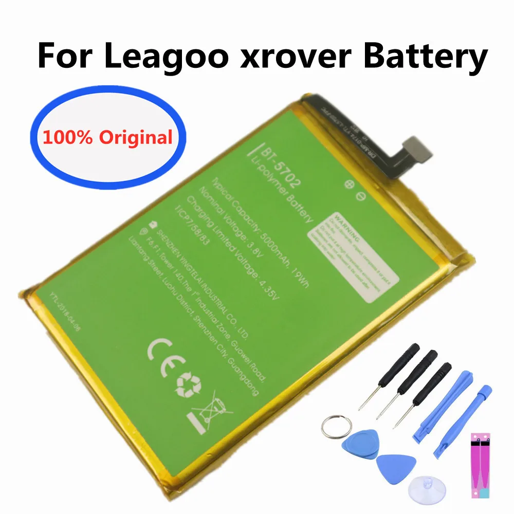 

100% Original High Quality 5000mAh BT-5702 Battery For Leagoo xrover Mobile Phone Replacement Batteries BT5702 + Tools Kits