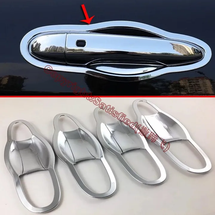 

ABS Chrome Door Bowl Trim For Jeep Compass 2017 2018 Car Accessories Stickers W4