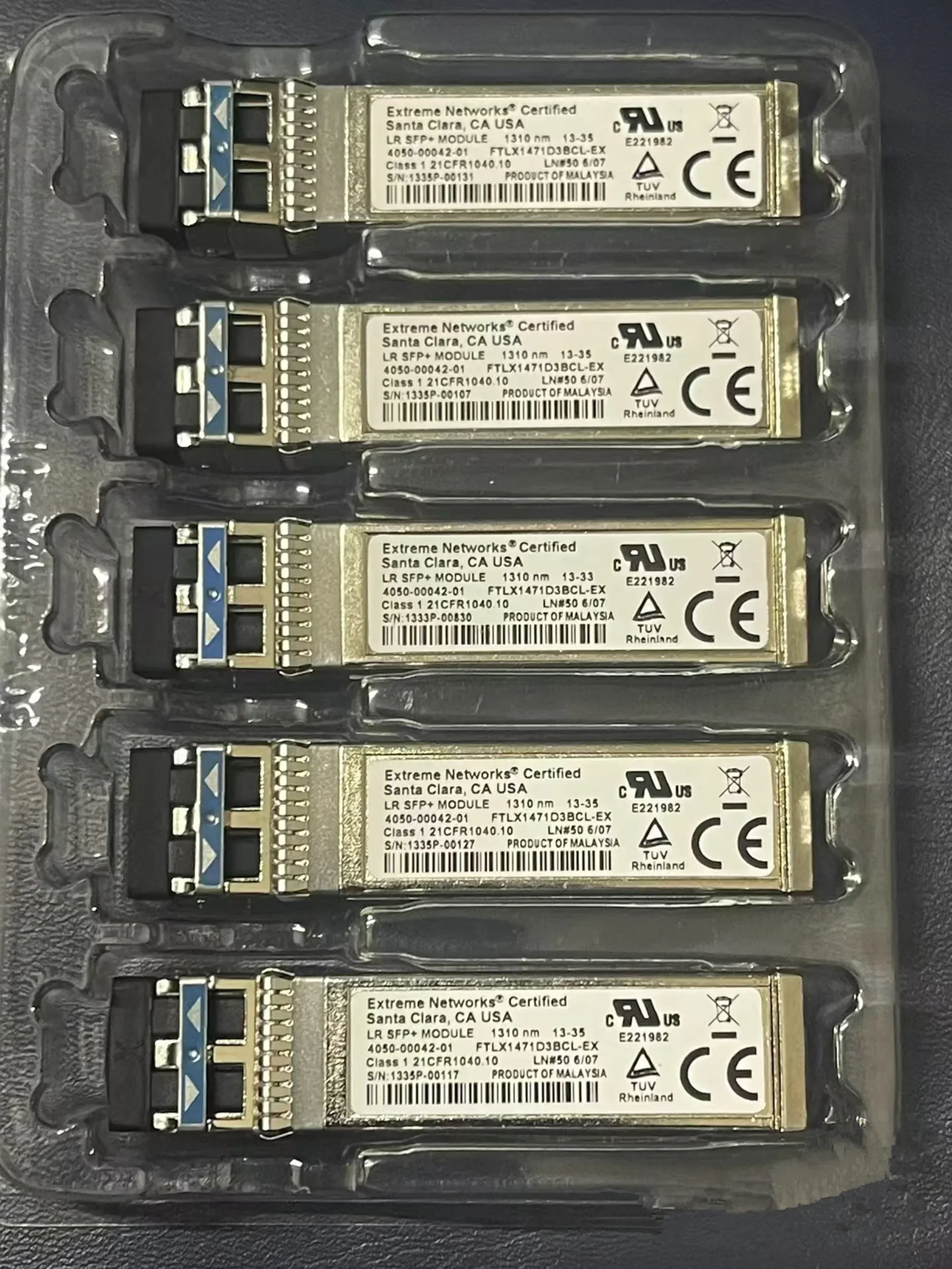 commutateur-fibre-optique-10g-extreme-networks-transceiver-optique-10gb-ftlx1471d3bcl-ex-ftlx1471d3bnl-n2-lr-module-sfp-10g-1310nm