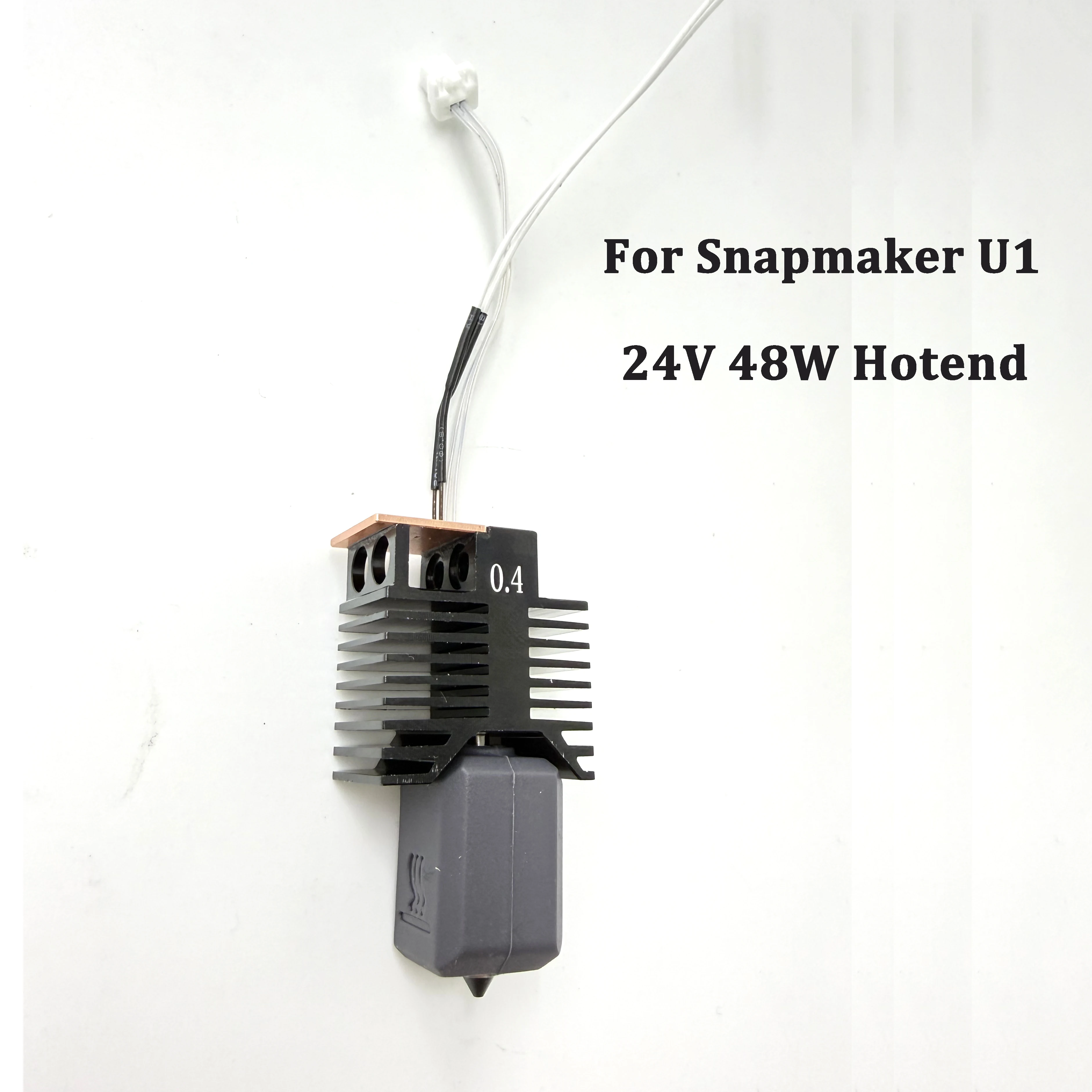 

Сменный хотэнд для Snapmaker U1, 24В 48Вт, с керамическим нагревателем, сопло из закаленной стали 0.4мм, высокопроизводительный хотэнд для 3D-принтера U1