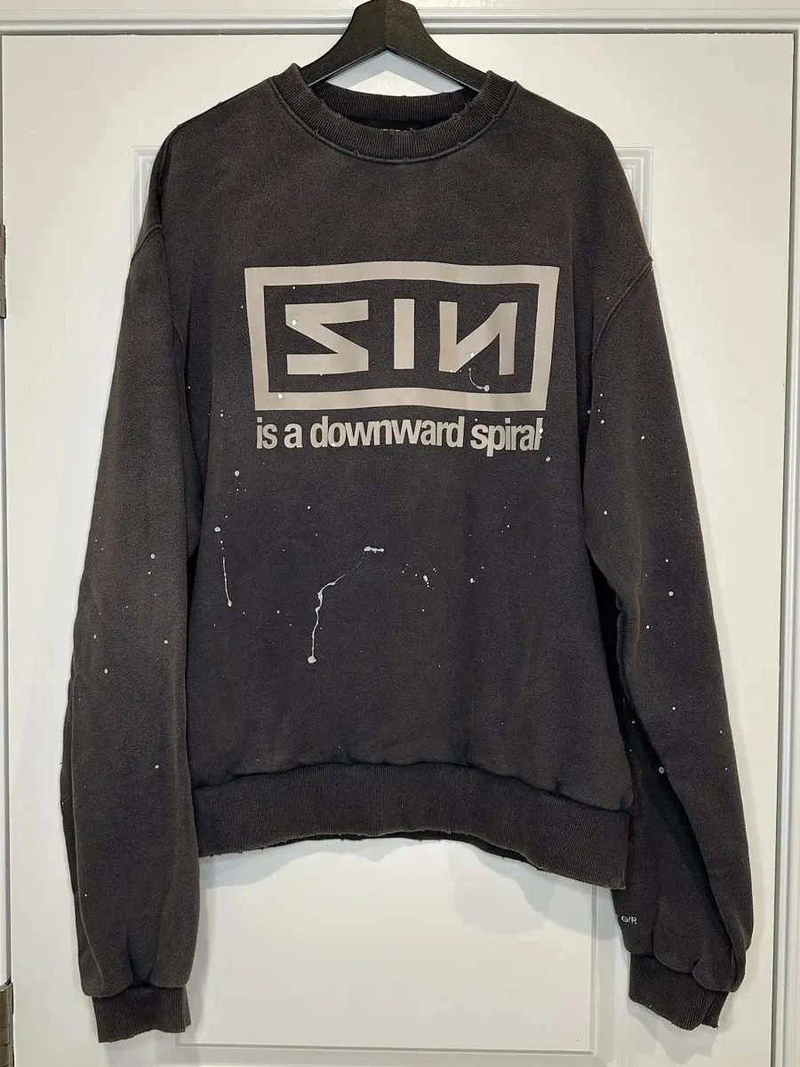 

Винтажный свитшот Ailz Project с круглым вырезом, с буквенным принтом, плотный, повседневный, из хлопка, в американском стиле