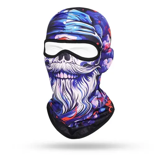 Quick-dry Motorcycle Balaclava Beard Old Men Full Face Cap Biker Skull Masks Motorbike Helmet Hat Cycling Neck Face Protection - Image 17