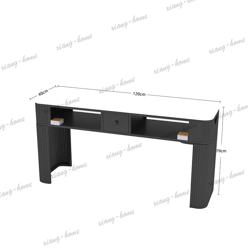 Factory Direct Nordic Bauhaus Nail Table Japanese Modern Design Italian Nail Table Premium Trendy Mesa De Manicura Table Ongleri