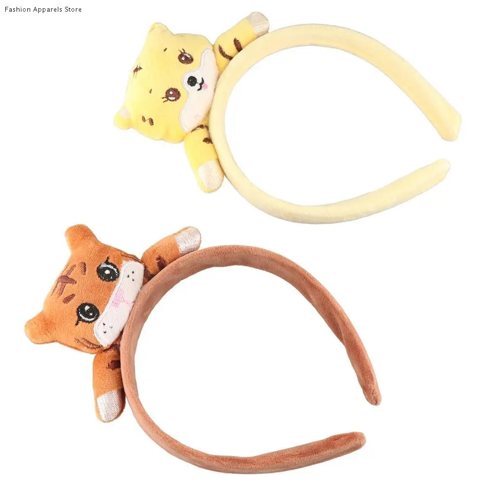 

Cute Hair Hoop Hair Rope Cartoon Tiger Scrunchies Korean Style Hair Bands Tiger Headbands Tiger Hair Ropes