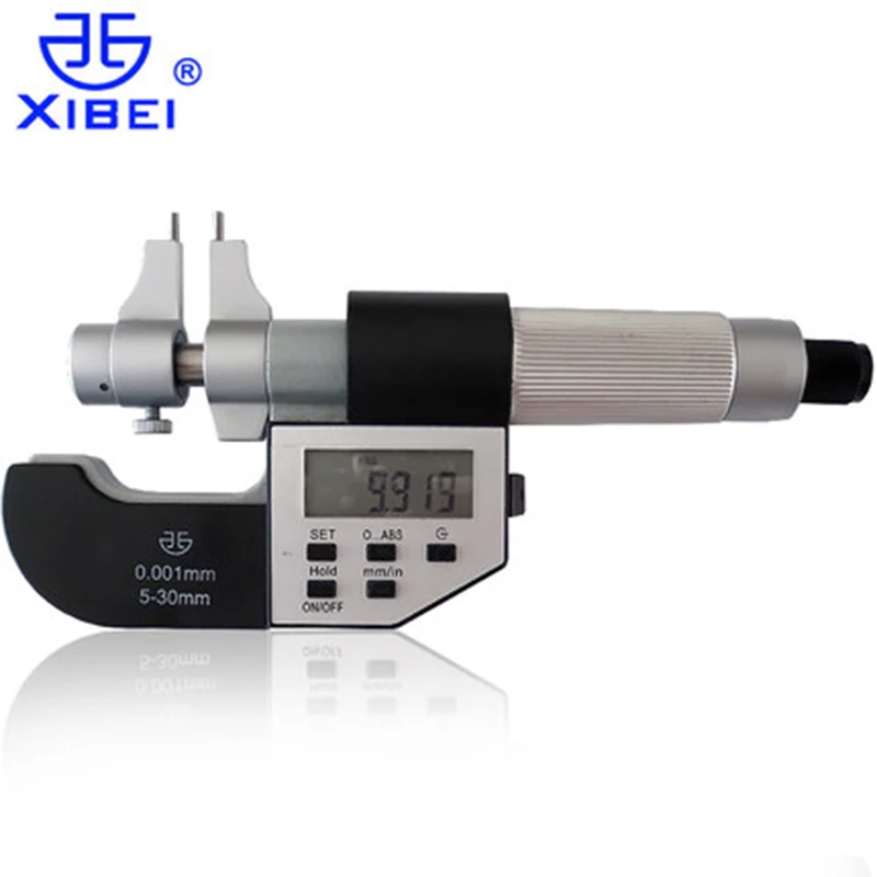 XIBEI Digital Micrometer 5-30mm 25-50mm 50-75mm 75-100 Inside Micrometer 0.001mm Inch/mm Electronic Caliper Precision Measuring