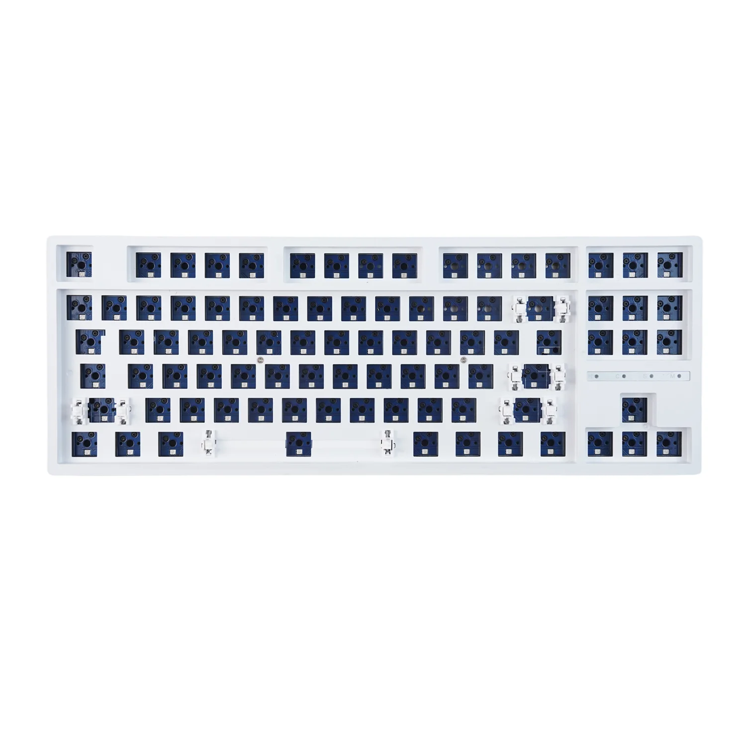 Imagem -06 - Kit de Teclado para Jogos sem Fio 75 Teclado Mecânico Tkl Rgb Bluetooth 2.4g Usb-c Kit de Teclado Personalizado Hot-swappable Hw87