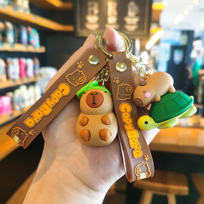 

9th Generation Seagull Crocodile Turtle Capybara Keychain Doll Machine Gift Cartoon Cute Dolphin Dolphin Personalized Gifts Y2k